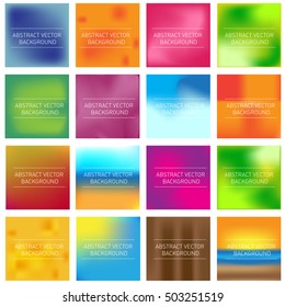 Abstract backgrounds set of mesh. Abstract backgrounds set of vector illustration