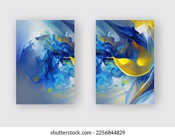 Abstract backgrounds set modern futuristic graphic. Yellow, Gold, Blue chaotic background . Vector texture design, bright poster, banner yellow and blue background. Abstract vector illustration. - Shutterstock ID 2256844829