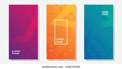 Abstract background's set, vector illustration design. 4k resolution.