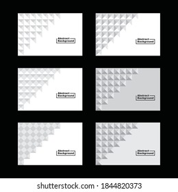 Abstract Backgrounds, in a simple gray color with small squares, can be used as a template for brochures, business cards, backgrounds, and more.