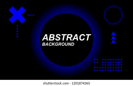 Abstract backgrounds with surreal gradient textured spheres. Design templates for social media posts. Vector illustration. Eps10. Gradient texture