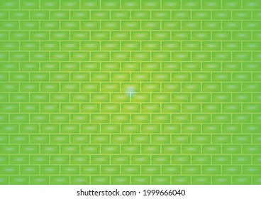 Abstract backgrounds texture wallpaper with brick wall material concrete light green colorful architecture decoration template pattern seamless summer season celebration vector and illustration EPS10