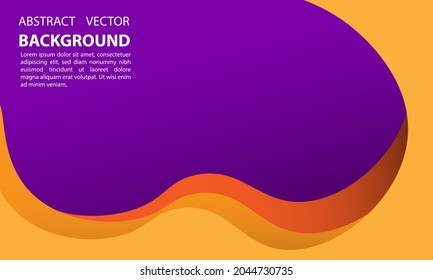 Abstract backgrounds that are purple and orange. Liquid geometric abstract background design. Fluid vector gradient design for banners, post vector design eps 10