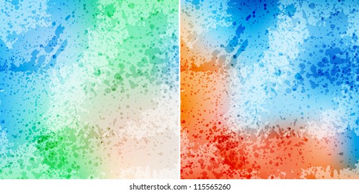 abstract backgrounds with transparent splash shapes. eps10 vector.