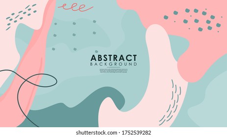 Abstract backgrounds of various cute shapes