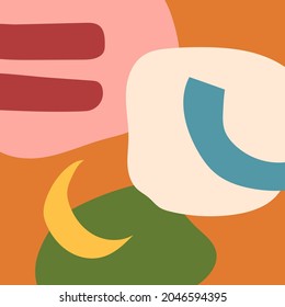 Abstract backgrounds of various modern vector doodle shapes and objects with hand drawn organic shapes, textures and graphic elements. Trendy modern contemporary design.