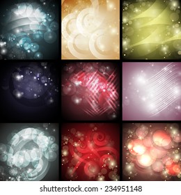 Abstract Backgrounds - Vector Illustration, Graphic Design Editable For Your Design  
