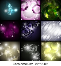 Abstract Backgrounds - Vector Illustration, Graphic Design Editable For Your Design  