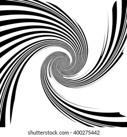 Abstract background(s) with vortex shape. Spiral effect on converging-radiating lines