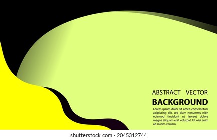 Abstract backgrounds are yellow and black. Liquid geometric abstract background design. Fluid vector gradient design for banners, post vector design eps 10