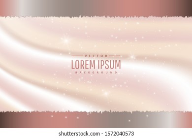Abstract background.Satin silky cloth smooth texture.Paper art style.For luxury banner,decoration,celebration, holiday.Vector illustration.Eps10 
