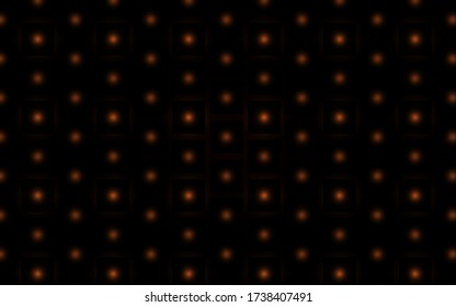 abstract background,Simple background. Many small orange glow circles on a black background.