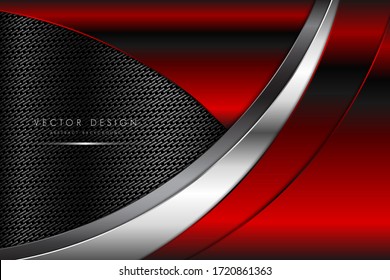   Abstract background.Technology of red with dark space.Modern design.Vector illustration.Eps10