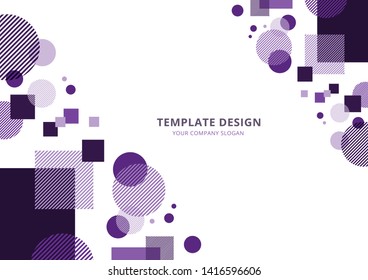Abstract Background,Template Design, Geometric purple Tone 