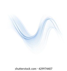 Abstract background.Wave blue.Vector illustration