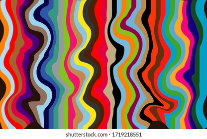 abstract background,waves of many color lines show vertical wave