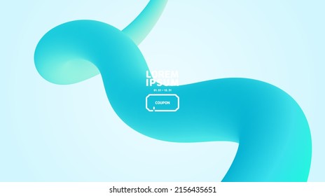 abstract background.White background and mint color gradation wave bar