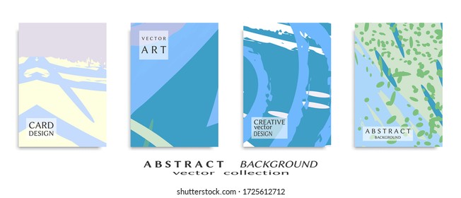 Conjunto de fondo abstracto, textura gruesa. Arte minimalista, estilo de pinceladas. Diseño para tarjeta, folleto, idea de banner, portada de libro, folleto, hoja de volante a4. Página de conjunto, plantilla de encabezado web.