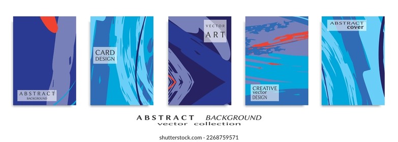 Conjunto de fondo abstracto, textura gruesa. Arte minimalista, estilo de pinceladas. Diseño para tarjeta, folleto, idea de banner, portada de libro, folleto, hoja de volante a4. Página de conjunto, plantilla de encabezado web.
