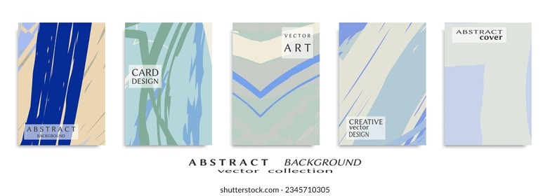 Conjunto de fondo abstracto, textura gruesa. Arte minimalista, estilo de pinceladas. Diseño para tarjeta, folleto, idea de banner, portada de libro, folleto, hoja de volante a4. Página de conjunto, plantilla de encabezado web.