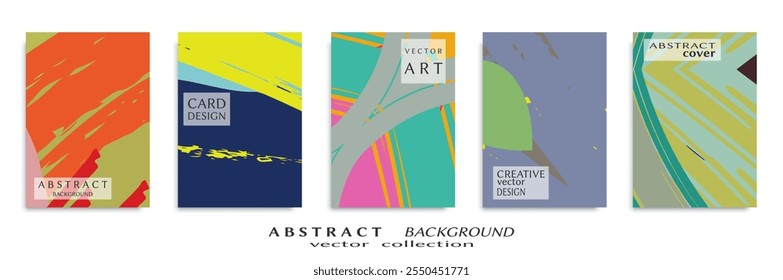 Fundo abstrato definido, textura grunge. Arte minimalista, estilo pincelada. Design para cartão, brochura, ideia de banner, capa de livro, impressão de livreto, folha de folheto a4. Página de colagem, modelo de cabeçalho da Web.