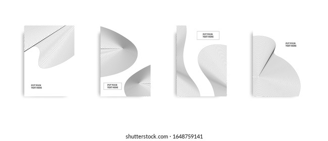 Abstract backgrouns set. Minimalistic art,Design for card, banner idea, booklet print, flyer sheet a4.