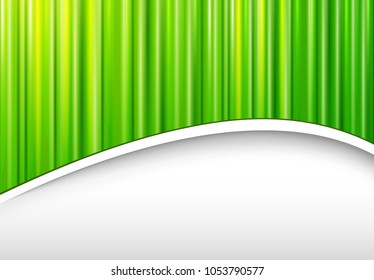 Abstract backround green, 3d with striped pattern, spring vector design.