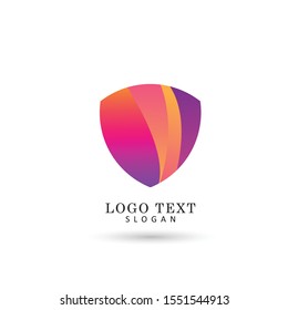 Abstract Badge & Shield Logo. Symbol & Icon Vector Logo.