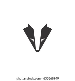 Abstract Badger Logo