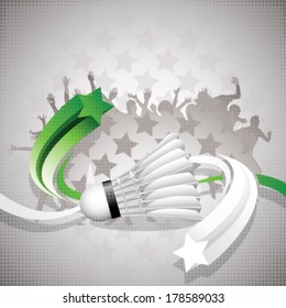 Abstract badminton background