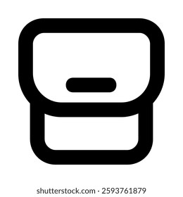 abstract Bag Shape line icon 