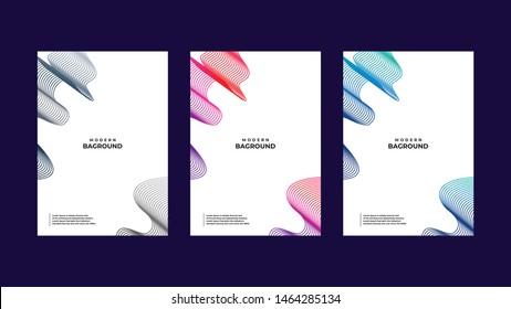 Abstract baground set of colors and lines in a beautiful combination. Modern vector template