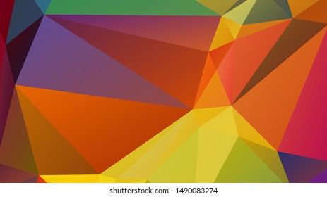 Abstract Bakcground , Low Poly Background . vector blurry triangle texture. Brand new colorful illustration in with gradient. Brand new style for your business design.