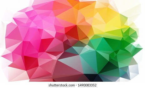 Abstract Bakcground , Low Poly Background . vector blurry triangle texture. Brand new colorful illustration in with gradient. Brand new style for your business design.