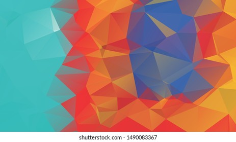 Abstract Bakcground , Low Poly Background . vector blurry triangle texture. Brand new colorful illustration in with gradient. Brand new style for your business design.