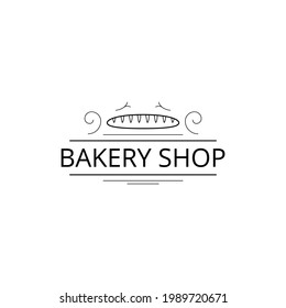 Abstract Bakery Logo Food Background Vector Design Style Lettering Badges Design Template For Bakehouse And Cafe