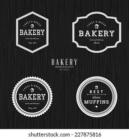 abstract bakery objects on a special background