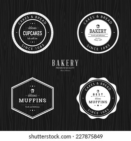 abstract bakery objects on a special background