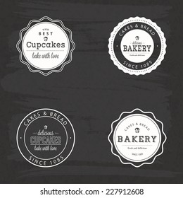 abstract bakery objects on a special background