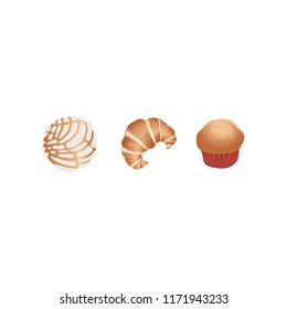 Abstract Bakery Set, Vector Illustration