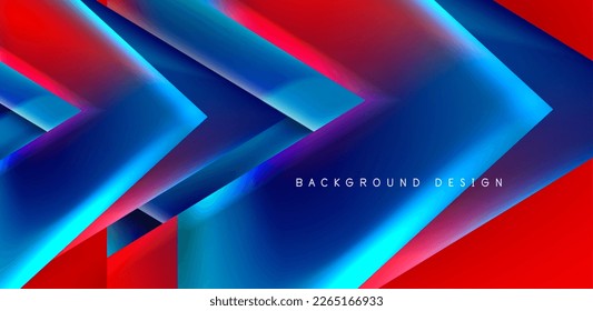 Abstract bakground with overlapping triangles and fluid gradients for covers, templates, flyers, placards, brochures, banners