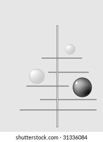 abstract balance construction illustration