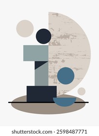 Abstract Balance with Geometric Forms