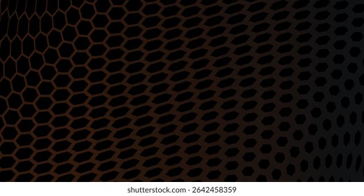 padrão de hexágono de onda preta abstrata com plano de fundo gradiente