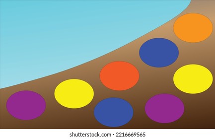 abstract ball background with colorful pattern