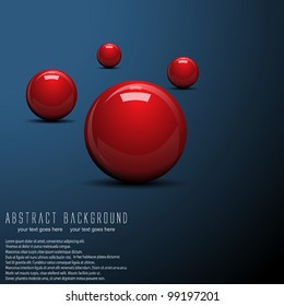 Abstract ball background. Vector