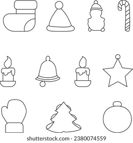 abstract, ball, banner, bell, candy, card, celebration, christmas, cookie, december, decoration, design, editable, element, fill, gift, glove, graphic, greeting, happy, holiday, holly, icon, illustrat