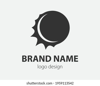 Abstract ball logo. Football, volleyball, soccer icon sign. Sport vector logo design.