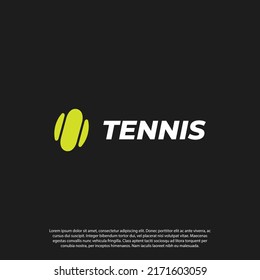 abstract ball tennis logo logo vector illustration