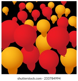 Abstract Balloons Background